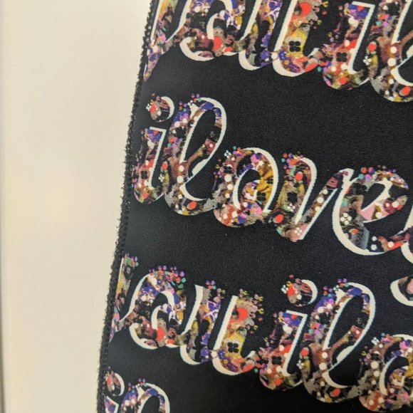 CYNTHIA ROWLEY • Neoprene "iLoveYou" Pants - Picture 3 of 9